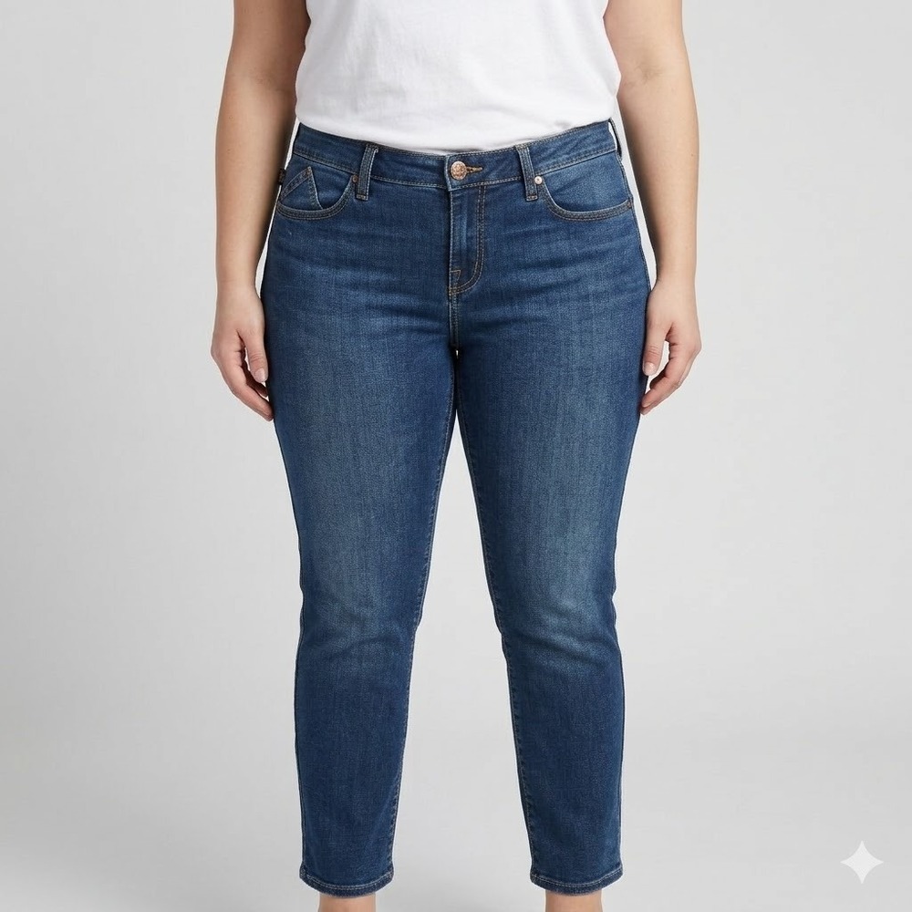 Rock & Republic Berlin Skinny Medium Wash Stretch Jeans 8‎
